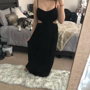 Black Cutout Maxidress